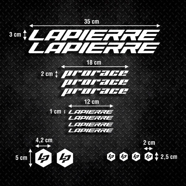 Adesivi per Auto e Moto: Moto Set 15X  MTB Lapierre ProRace