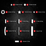 Adesivi per Auto e Moto: Set 51X Forme Semplici 2