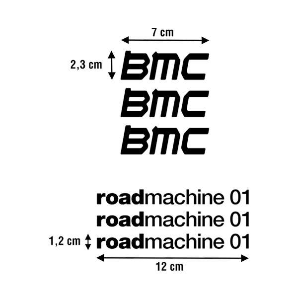 Adesivi per Auto e Moto: Set 6X BMC roadmachine 01