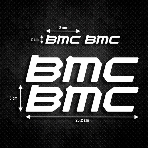 Adesivi per Auto e Moto: Set 4X per la bicicletta BMC