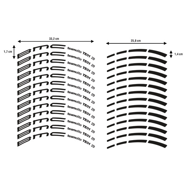 Adesivi per Auto e Moto: Set 27X BMC ruota