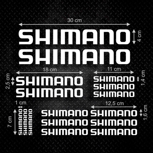 Adesivi per Auto e Moto: Set 16X Shimano