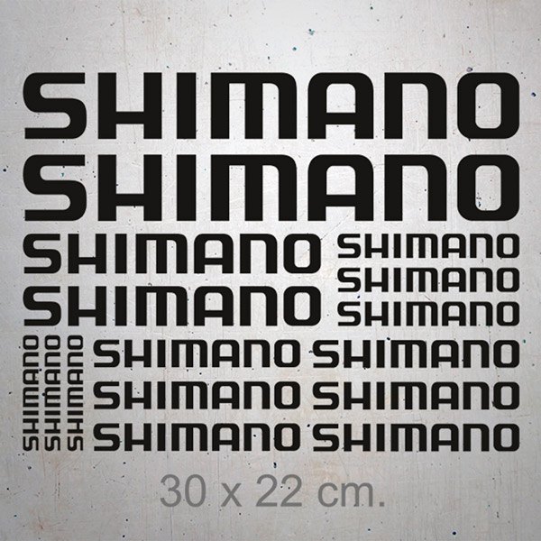 Adesivi per Auto e Moto: Set 16X Shimano
