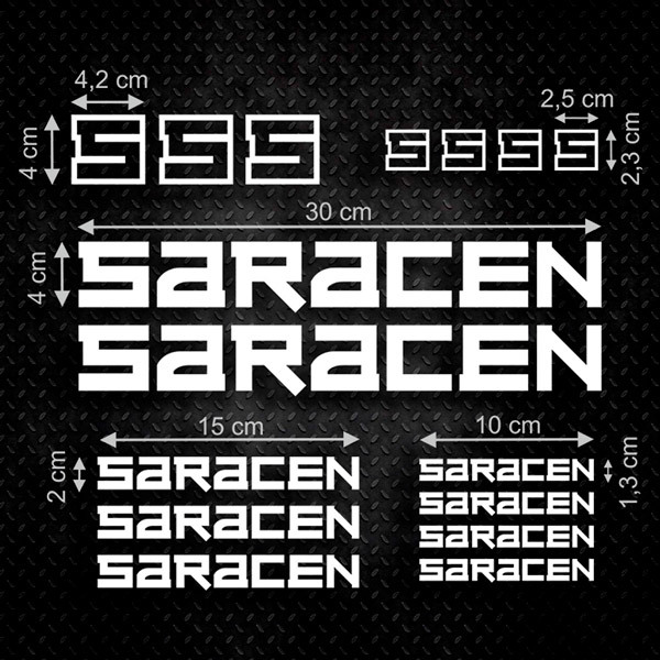 Adesivi per Auto e Moto: Set 16X Saracen 0