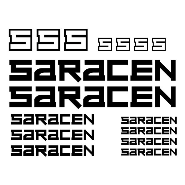 Adesivi per Auto e Moto: Set 16X Saracen
