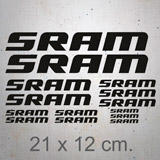 Adesivi per Auto e Moto: Set 14X Sram 2