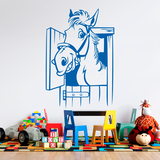 Adesivi per Bambini: Cavallo nella stalla 3