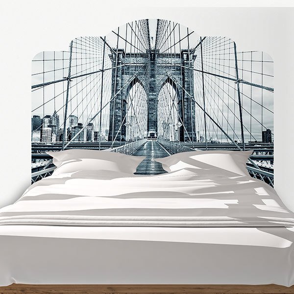 Adesivi Murali: Testiere Letto Ponte di Brooklyn