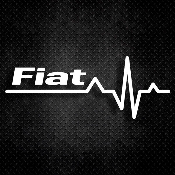 Adesivi per Auto e Moto: Cardiogramma Fiat 0