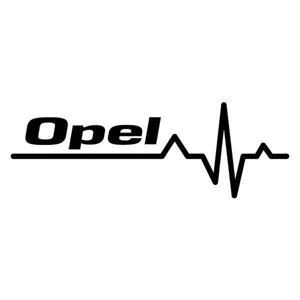 Adesivi per Auto e Moto: Cardiogramma Opel