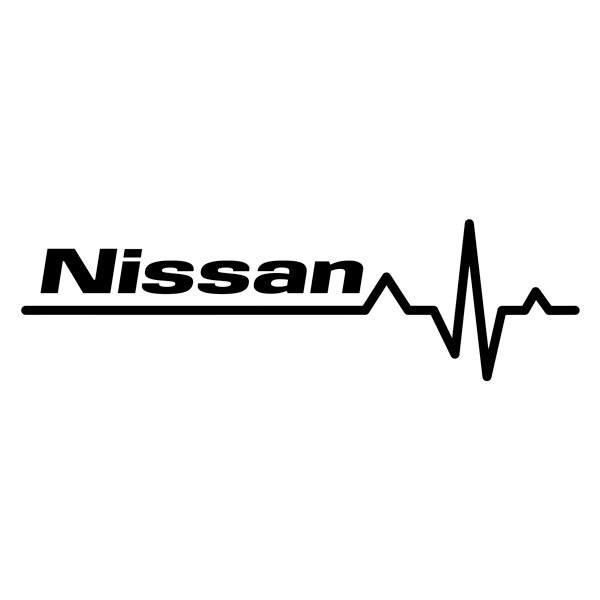 Adesivi per Auto e Moto: Cardiogramma Nissan