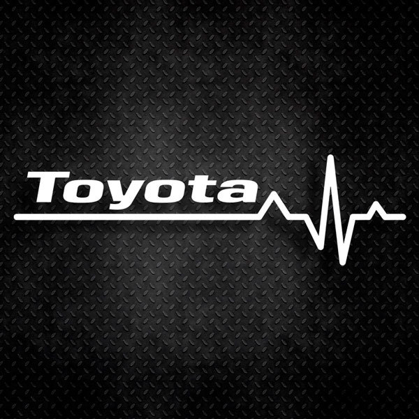 Adesivi per Auto e Moto: Cardiogramma Toyota