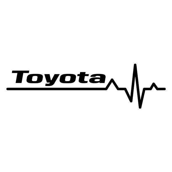 Adesivi per Auto e Moto: Cardiogramma Toyota