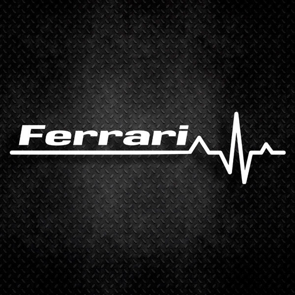 Adesivi per Auto e Moto: Cardiogramma Ferrari