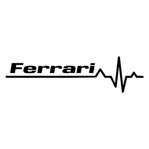 Adesivi per Auto e Moto: Cardiogramma Ferrari