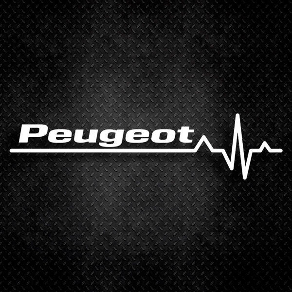 Adesivi per Auto e Moto: Cardiogramma Peugeot 0