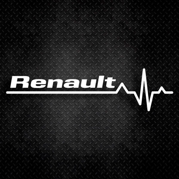 Adesivi per Auto e Moto: Cardiogramma Renault