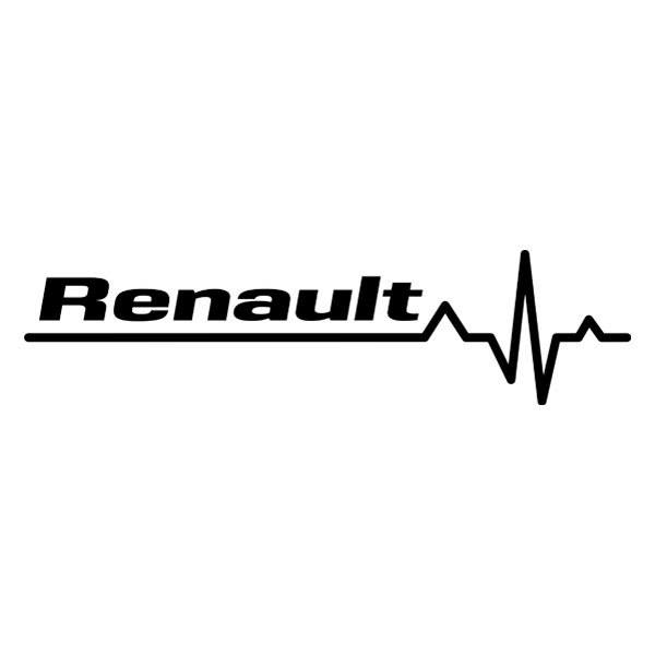 Adesivi per Auto e Moto: Cardiogramma Renault