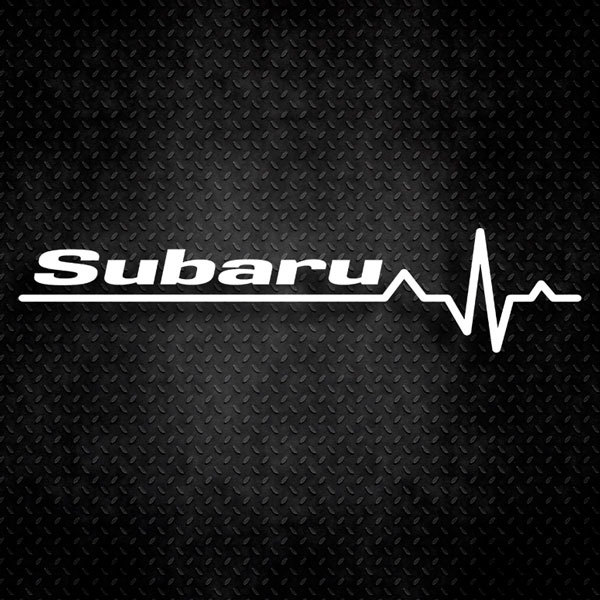Adesivi per Auto e Moto: Cardiogramma Subaru 0