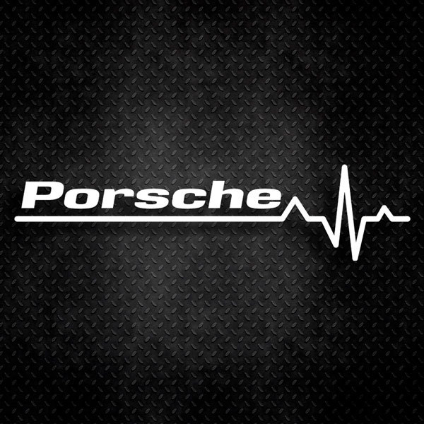 Adesivi per Auto e Moto: Cardiogramma Porsche