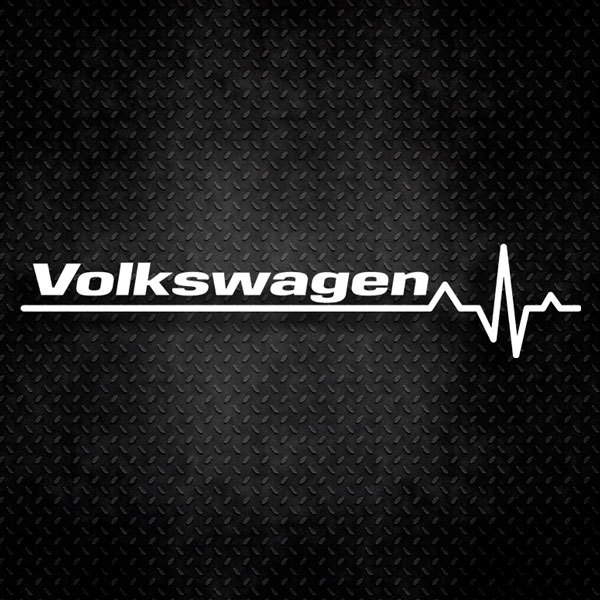 Adesivi per Auto e Moto: Cardiogramma Volkswagen