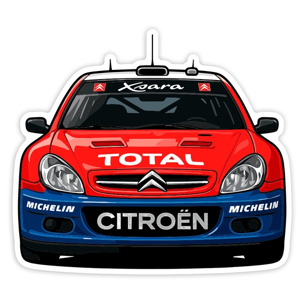 Adesivi per Auto e Moto: Auto da Rally Citroën Xsara