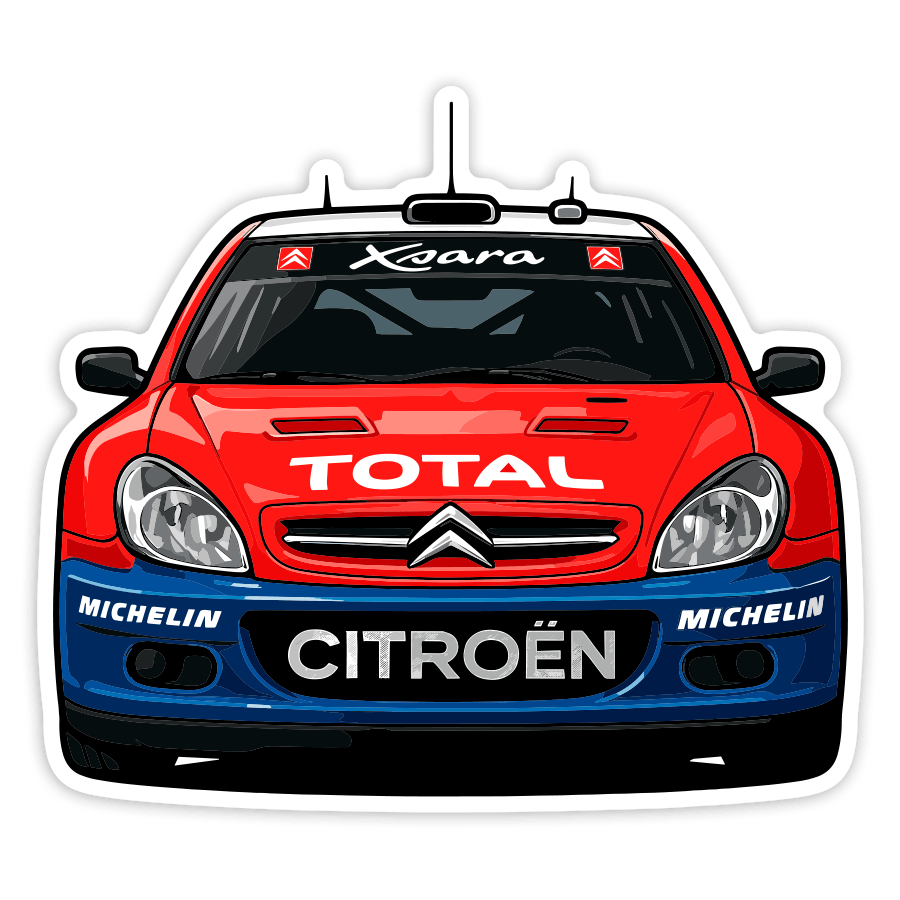 Adesivi per Auto e Moto: Auto da Rally Citroën Xsara