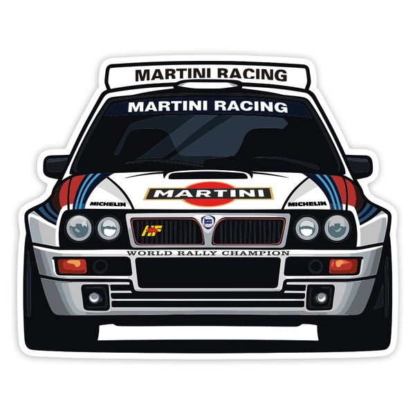 Adesivi per Auto e Moto: Auto da Rally Lancia Delta Martini