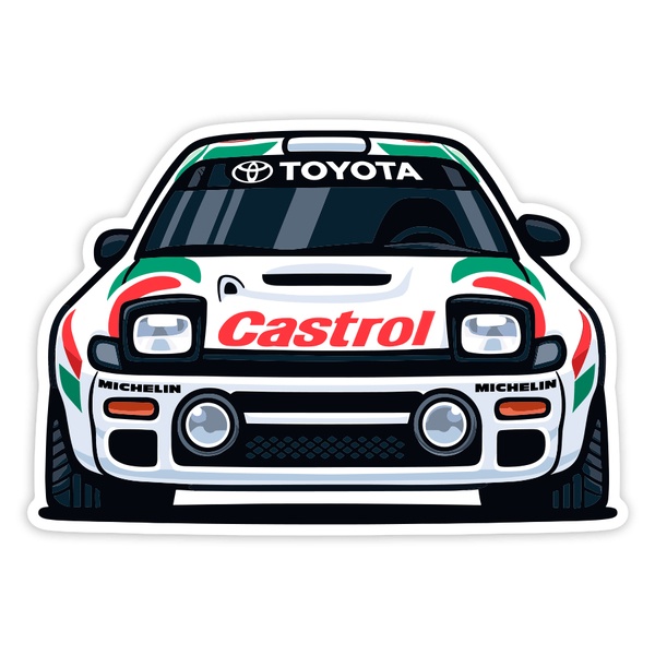 Adesivi per Auto e Moto: Auto da Rally Toyota Celica Castrol