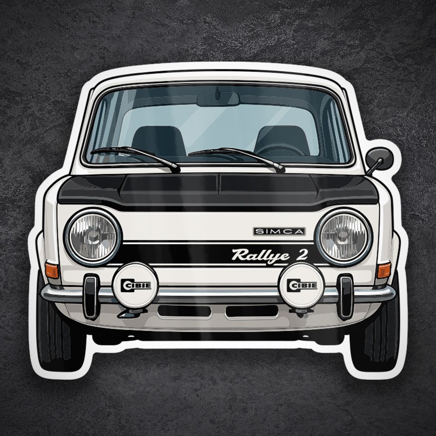 Adesivi per Auto e Moto: Auto Simca Rallye 2
