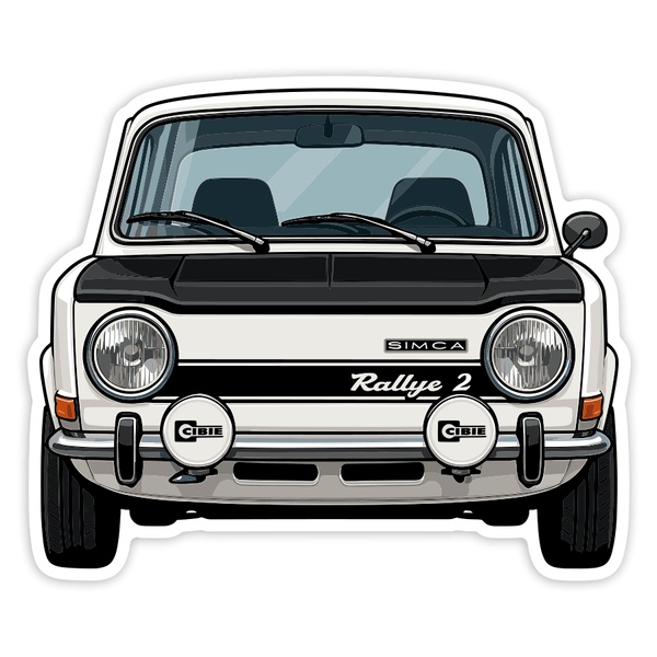 Adesivi per Auto e Moto: Auto Simca Rallye 2