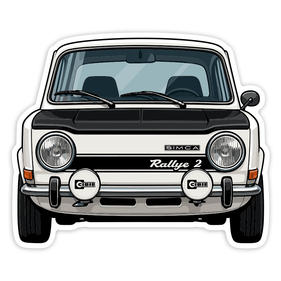 Adesivi per Auto e Moto: Auto Simca Rallye 2