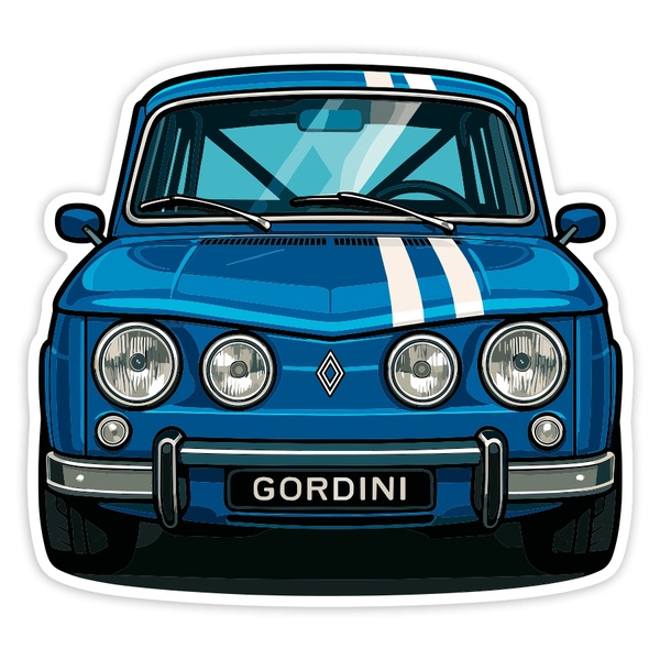 Adesivi per Auto e Moto: Auto Renault 8 Gordini