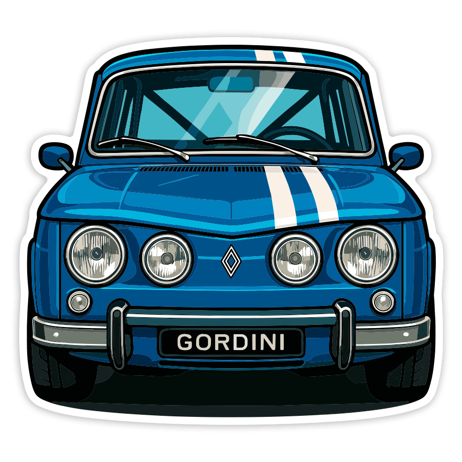 Adesivi per Auto e Moto: Auto Renault 8 Gordini