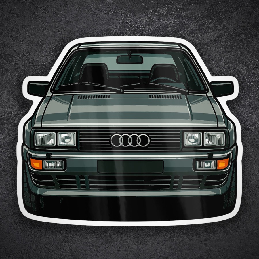 Adesivi per Auto e Moto: Auto Classica Audi Quattro