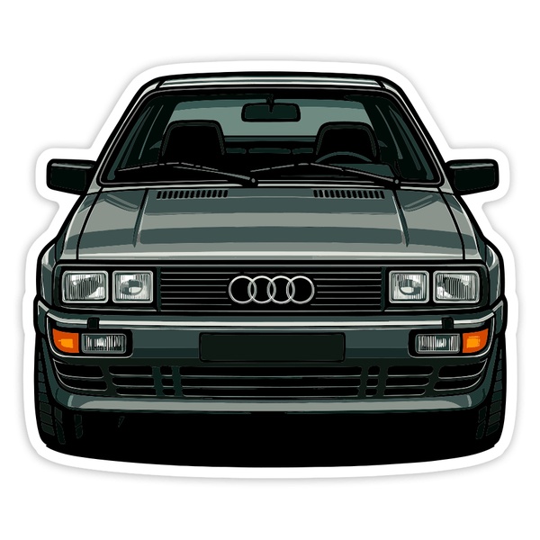 Adesivi per Auto e Moto: Auto Classica Audi Quattro