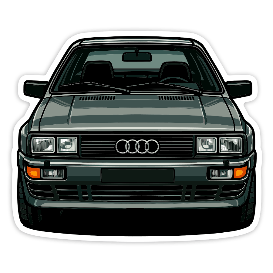 Adesivi per Auto e Moto: Auto Classica Audi Quattro
