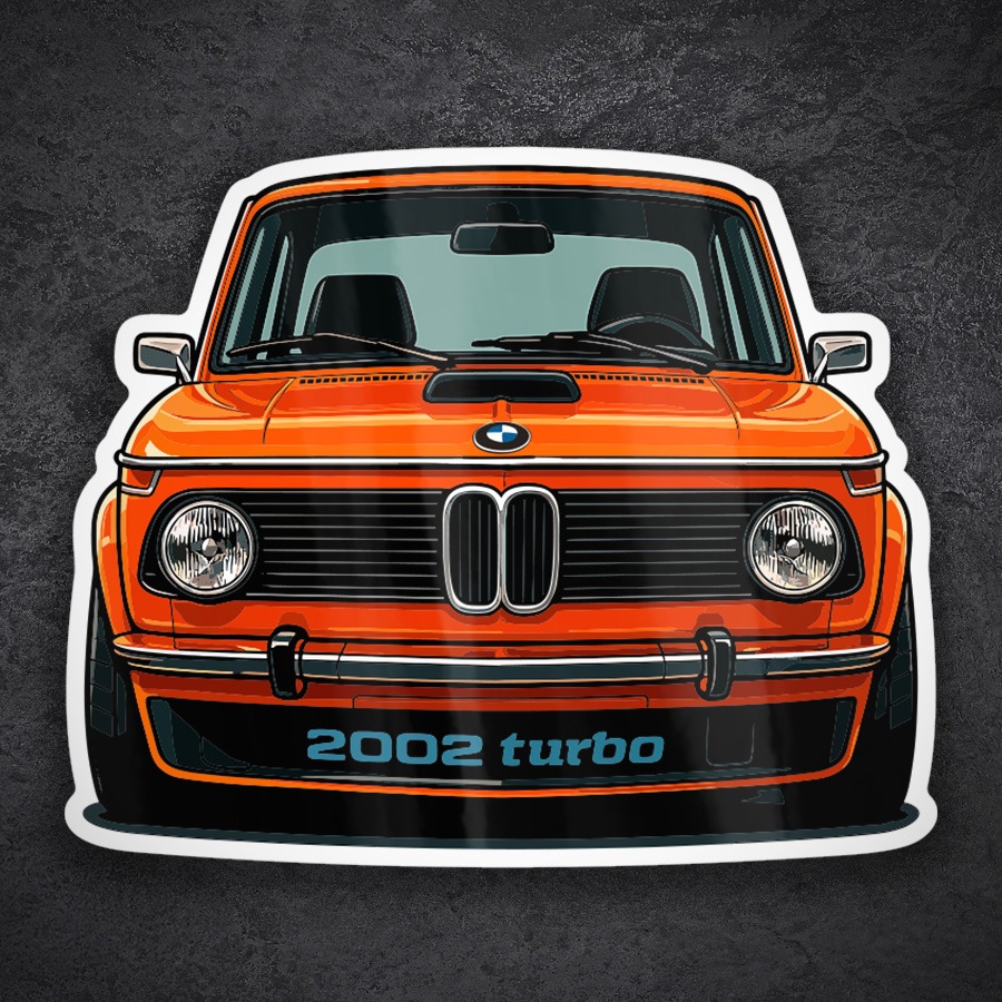 Adesivi per Auto e Moto: Auto BMW 2002 Turbo
