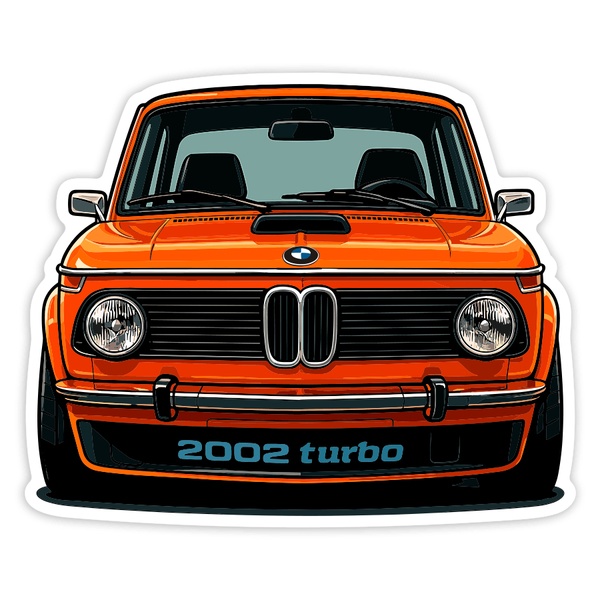Adesivi per Auto e Moto: Auto BMW 2002 Turbo