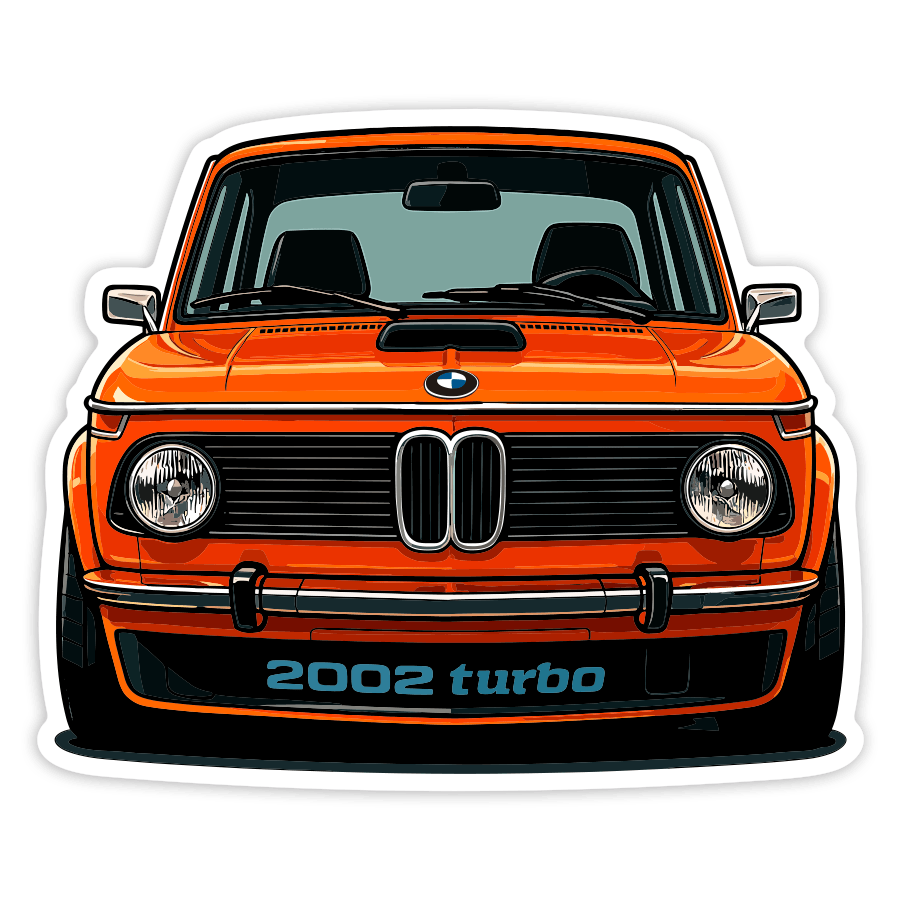 Adesivi per Auto e Moto: Auto BMW 2002 Turbo