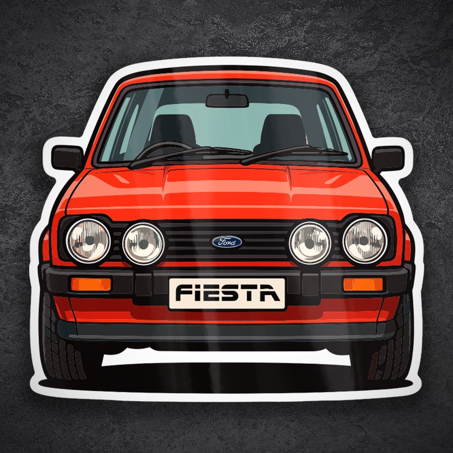 Adesivi per Auto e Moto: Auto Classica Ford Fiesta