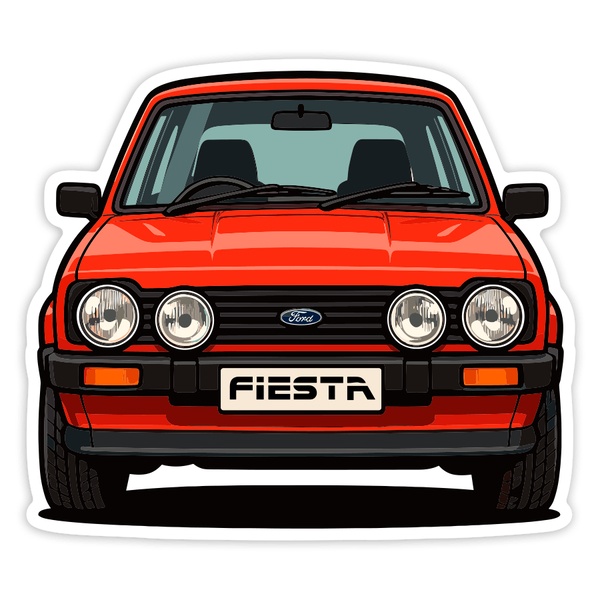 Adesivi per Auto e Moto: Auto Classica Ford Fiesta