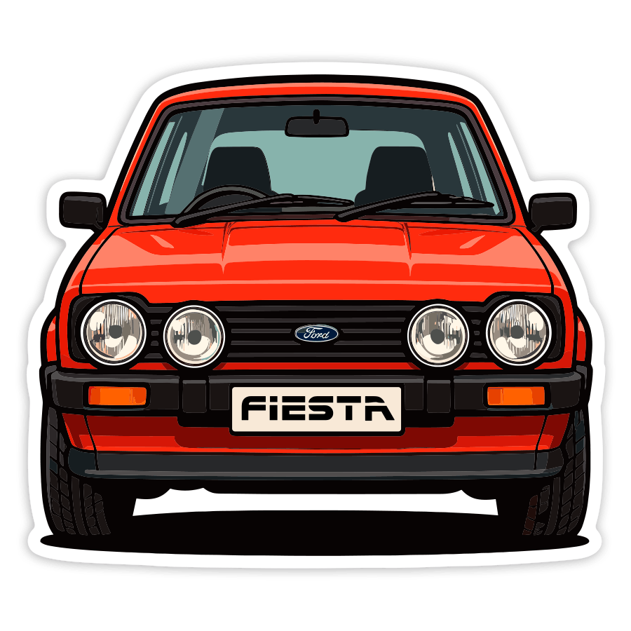 Adesivi per Auto e Moto: Auto Classica Ford Fiesta