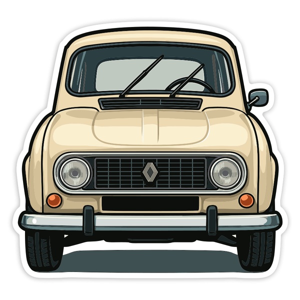 Adesivi per Auto e Moto: Auto Classica Renault 4