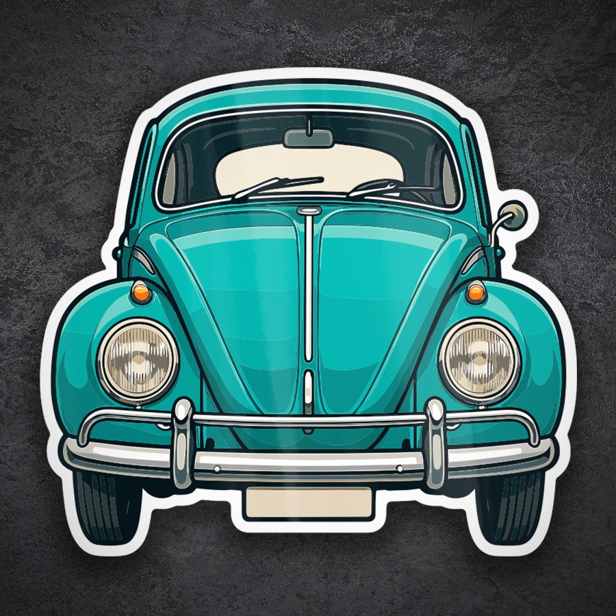 Adesivi per Auto e Moto: Auto Volkswagen Maggiolino