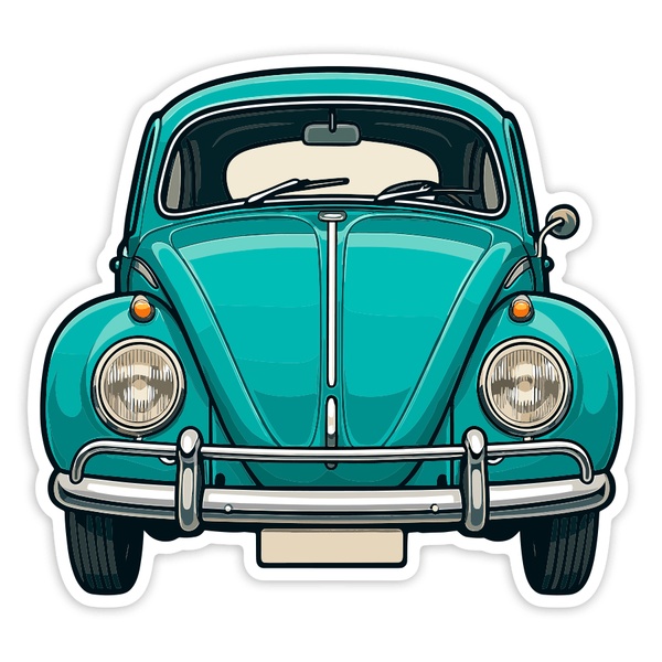 Adesivi per Auto e Moto: Auto Volkswagen Maggiolino