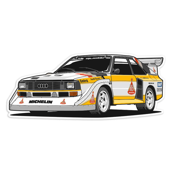 Adesivi per Auto e Moto: Audi Quattro S1 Gruppo B