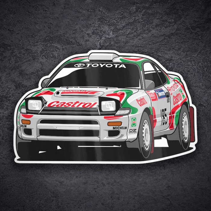 Adesivi per Auto e Moto: Toyota Celica ST185 Castrol