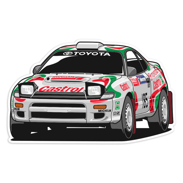 Adesivi per Auto e Moto: Toyota Celica ST185 Castrol