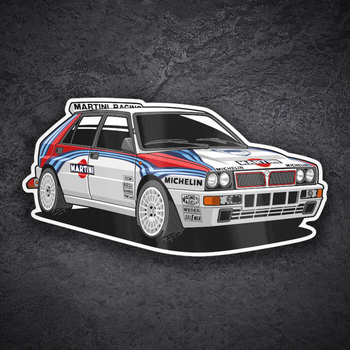 Adesivi per Auto e Moto: Lancia Delta Integrale Martini